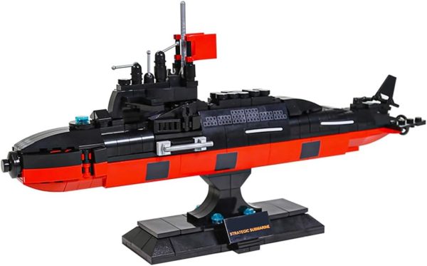 DAHONPA Strategic Nuclear Submarine Military Series Building Bricks Set (389 Pcs) Warship Build Blocks Toy, Gift for Adult - Image 2