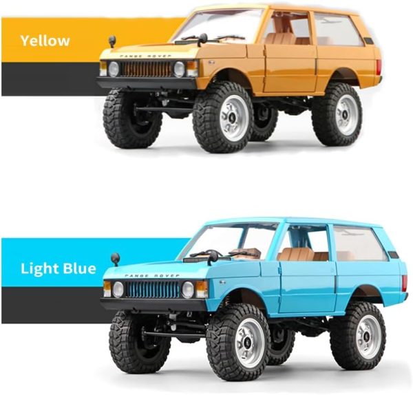 RC Crawler 1:12 Scale RC Rock Crawler, 2.4Ghz 4WD All Terrain RC Car RTR 4x4 Off-Road Remote Control Trucks with Controllable Headlights and Two Batteries for Kids and Adults MN-168 - Image 8