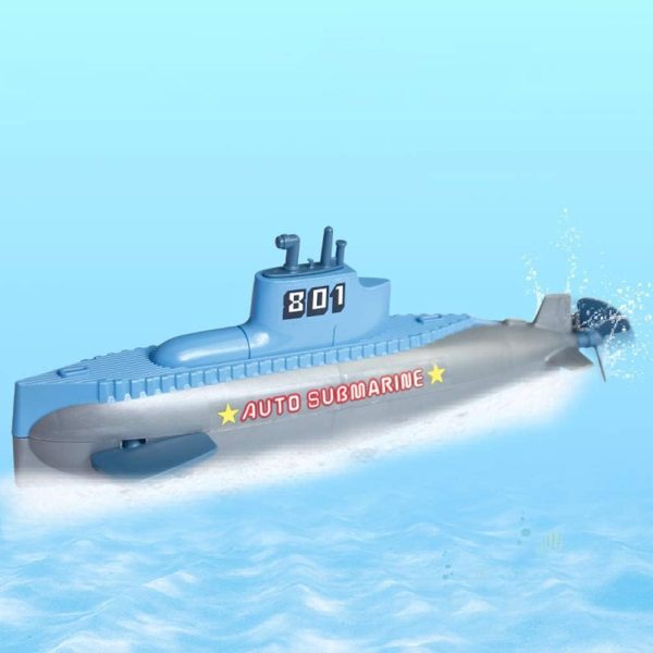 Wind up Submarine Bath Toy, Funny Pigboat Water Toy SUB Bathtub Toy Clockwork Submarine Tub Toy Submarine Pool Beach Toy, Windup Submarine Bath Toy Clockwork Pigboat Floating Toy - Image 7