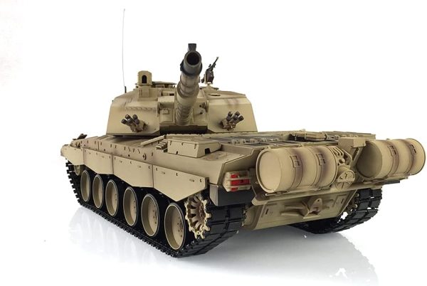 Heng Long RC Tank 2.4G 1/16 7.0 Plastic Version Challenger Ii RTR Tank Model Smoking Unit Armored Fighting Vehicle 3908 Infrared Combat 340° Rotating Turret BB Shooting Airsoft Tank - Image 3