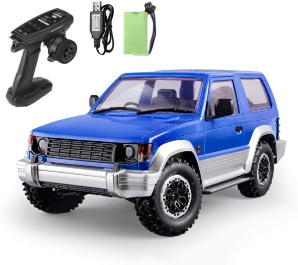 1/14 Scale RC Crawler, LDRC LD1297 RTR RC Truck 4x4 Off Road Vehicles 2.4GHz RC Rock Crawler Car with LED Lights, 280 Motor and Servo for Adults Hobby Toys (Blue) - Image 2