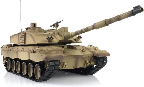 Heng Long RC Tank 2.4G 1/16 7.0 Plastic Version Challenger Ii RTR Tank Model Smoking Unit Armored Fighting Vehicle 3908 Infrared Combat 340° Rotating Turret BB Shooting Airsoft Tank - Image 2