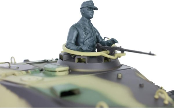 2.4G Heng Long 1/16 Scale 7.0 Plastic German King Tiger RTR RC Tank Model 3888A Smoking 340° Rotating Turret Infrared Combat Lifting Barrel Light Sound BB Shooting Airsoft Tank That Shoot - Image 7