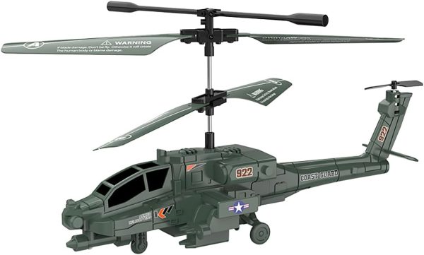 Remote Control Helicopter RC Helicopter for Kids with Light and Sound, Diecast Military Attack Helicopter, Army Style Model Airplane for Military Lovers to Collect and Gift - Image 2