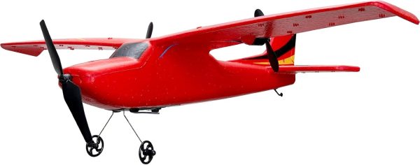 VEVOR RC Airplane, 2.4GHz 2 Channel Remote Control Aircraft with 6-Axis Gyro Stabilizer, Ready to Fly Aircraft Toy with 2 Batteries, RC Sailplane for Kids, Beginners, Red - Image 10