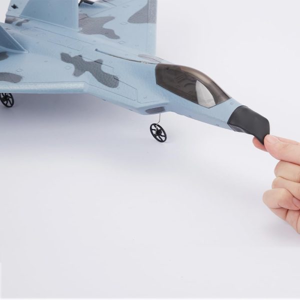 2024 New F22 2.4G 4CH 3D6G RC Airplane WLtoys A180 Upgrade Version LED Light with Gyroscope Out Door Toys, Camouflage - Image 9