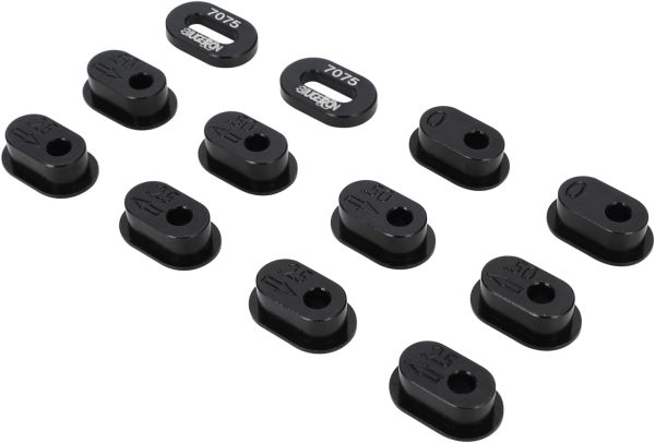 Chain Tension Adjuster Set Chain Adjustment 7075 Aluminum for RC Motorcycle Promoto-MX 1/4 Promoto MX RC Dirt Bike-Black - Image 4