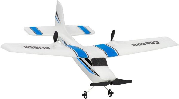 QT RC Plane 2.4Ghz 2 Channel Remote Control Airplane Ready to Fly,Durable EPP Foam RC Aircraft for Adults and Beginner, Easy & Ready to Fly, Great Gift Toy for Kids (Blue) - Image 5