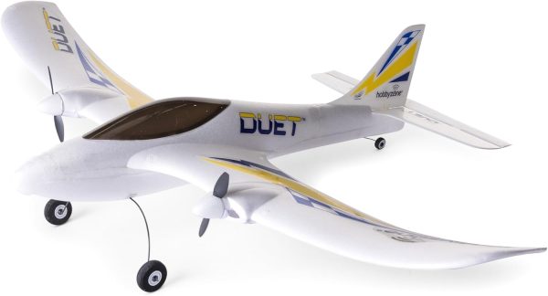 HobbyZone RC Airplane Duet S 2 RTF Everything Needed to Fly is Included with Safe HBZ05300 - Image 2