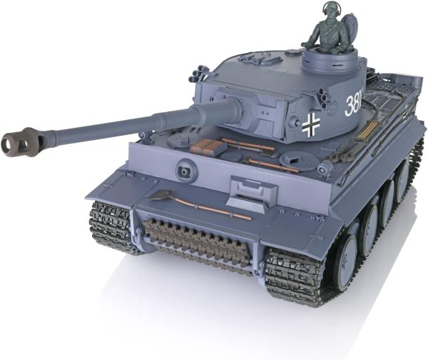 2.4Ghz Henglong 1/16 Scale 7.0 Plastic Ver German Tiger I RTR RC Tank 3818 Model BB Airsoft That Shooting BB Bullets - Image 4