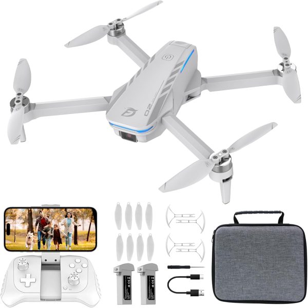 Drone with Camera 1080P HD FPV Foldable Drones for Kids and Beginners,Brushless Motor Gesture Control,Stable Altitude Hold, One Key Start, 360° Flip, Waypoints Fly, Gravity Control, 2 Batteries - Image 2