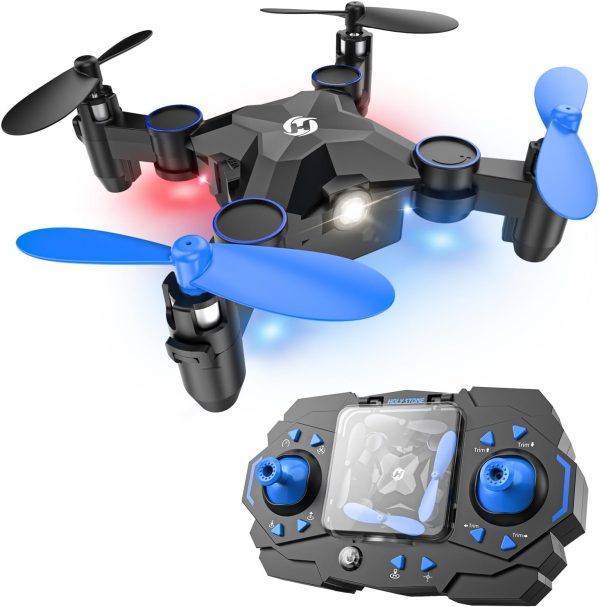 Holy Stone HS190 Foldable Mini Drone for Kids Beginners, RC Nano Quadcopter with Altitude Hold, 3D Flips, High Speeds Rotation, Headless Mode, Throw to Go, One Key Return, Great Gift Toys for Boys and Girls, Blue - Image 2