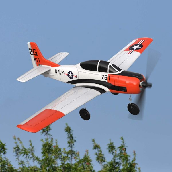 VOLANTEXRC RC Plane for Beginners, 4CH WWII RC Airplane T28 Trojan with Aileron, 2.4Ghz Remote Control Plane with Xpilot Self Righting&One Key Aerobatic for Adults (761-9 RTF) - Image 10