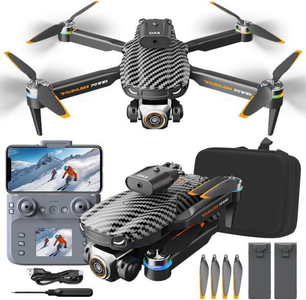 Drones with 4k Camera Ultra-wide,Real-time Vision Screen Handle,Foldable WiFi FPV Drone kit, RC Quadcopter with Brushless Motor, Optical Flow, Altitude Hold,2 Batteries - Image 2