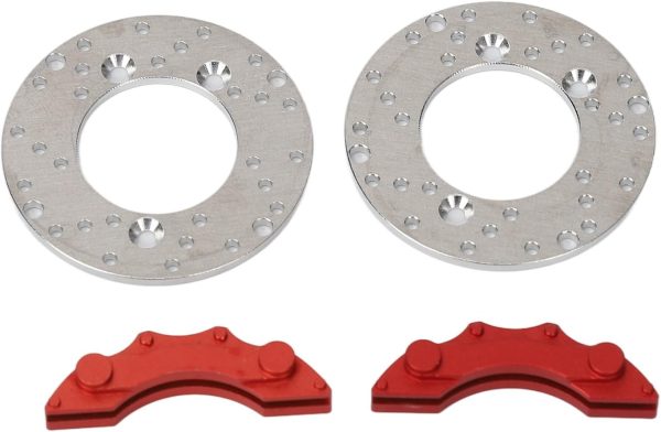 RC Aluminum Disc Brake Caliper Set 1.4in High Simulation RC Brake Disc with Screws, Direct Replacement for Traxxas 1/10 RC Cars - Image 7