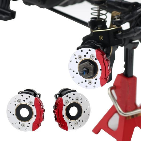 RC Aluminum Disc Brake Caliper Set 1.4in High Simulation RC Brake Disc with Screws, Direct Replacement for Traxxas 1/10 RC Cars - Image 5