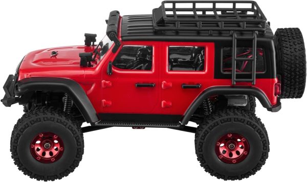 VEVOR RC Crawler 1/24 Scale RC Car Rock Crawler All Terrain 4WD Off-Road Truck with led Light 2 Rechargeable Batteries, 2-Speed Adjustable Hobby Racing Car Gift for Adults - Image 10