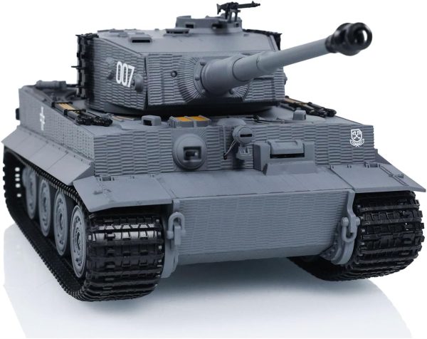 TOUCAN RC HOBBY 1/24 RC Battle Tank Taigen Tiger I Remote Control Infrared Combat Military Tanks - Image 3