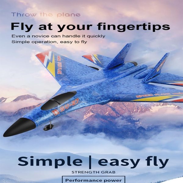 RC Plane,Remote Control Airplanes, Su-27 Ready to Fly Remote,2 Channel 2.4GHZ Remote Control Plane Aircraft,RC Airplane for Boys Girls Adults Beginners - Image 3