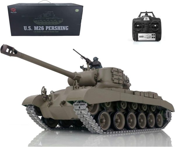 TOUCAN RC HOBBY Henglong 1/16 Scale 7.0 Upgraded M26 Pershing RTR RC Tank 3838 Metal Tracks - Image 2