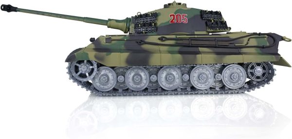 TOUCAN RC HOBBY Henglong 1/16 7.0 Customized King Tiger RC Tank 3888A Metal Wheels Barrel Recoil RC Tank That Shoot BB Unit - Image 5