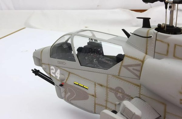 ZYHOBBY RC Helicopter 470 Size AH-1W ARF KIT Version Fuselage Helicopters Super Cobra Navy - Image 6