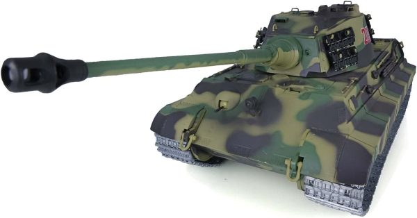 TOUCAN RC HOBBY Henglong 1/16 7.0 Customized King Tiger RC Tank 3888A Metal Wheels Barrel Recoil RC Tank That Shoot BB Unit - Image 4