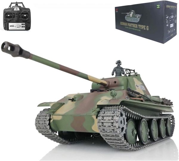 Toucan RC Hobby Henglong 1/16 Scale 7.0 Upgraded German Panther G RTR RC Tank 3879 Metal Tracks - Image 2