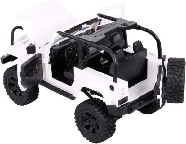 GoolRC F2 RC Car, 1/14 Scale 2.4GHz Remote Control Car, 4WD 30km/h High Speed Racing Car, All Terrains Off Road RC Monster Vehicle Truck Crawler with LED Light for Kids and Adults (White Convertible) - Image 7