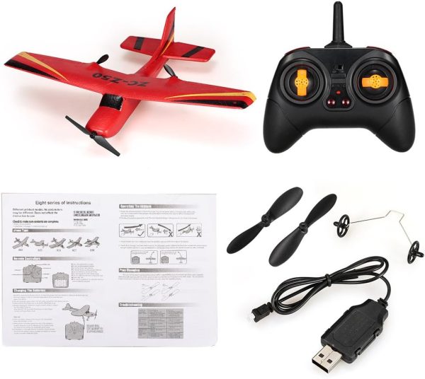 GoolRC Z50 RC Airplane, 2.4G 2CH Remote Control Airplane, EPP Foam RC Plane Glider with Gyro RTF Easy to Fly for Beginners - Image 8