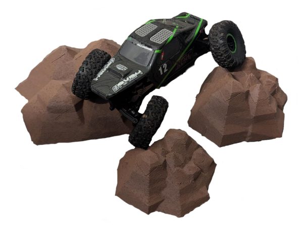 RC Crawler Large Rock Obstacles for 1/18th 1/24th scale trucks - Made in the USA (Brown) - Image 2