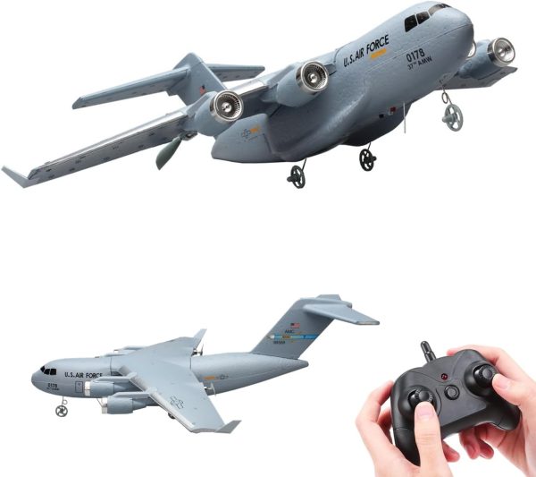 RC Plane,Remote Control Airplane Ready to Fly,2 Channels RC Airplane C17,Remote Control Plane for Boys Kids Adults Beginner - Image 6