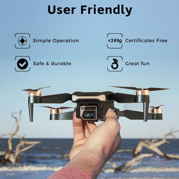 Super Enduring Brushless Motor Drone with 84 Mins Super Long Flight Time, Drone with 4K HD Camera for Beginners, CHUBORY A77 WiFi FPV Quadcopter, Follow Me, Auto Hover, Carrying Case, 3 Batteries - Image 7