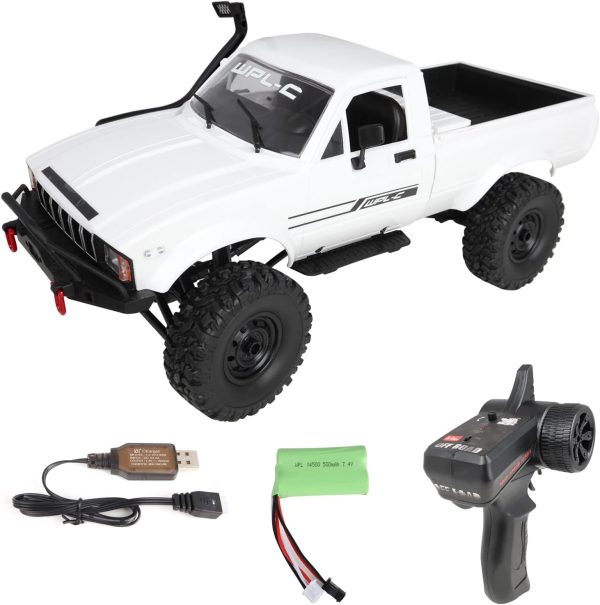 WPL C24-1 Remote Control Car Full Scale 1:16 4WD Off-Road Truck with Headlight RC Car, Climbing Vehicle Speed Model Toys… - Image 8