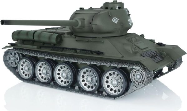 Heng Long Infrared Combat RC Tank 1/16 7.0 Soviet T34-85 Tank 3909 Model Smoking Unit 360°Rotating Turret Metal Wheels Barrel Recoil BB Shooting Airsoft Tank That Shoot - Image 3