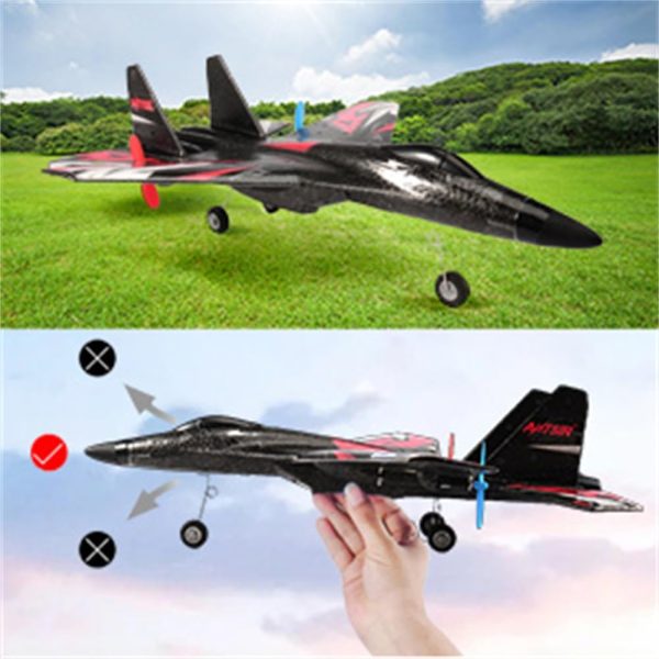 New Upgrade SU27 RC Airplane, Remote Control Fighter Toys, 2.4GHz 6-axis Gyro Stabilizer RTF Glider Aircraft Plane with 2 Batteries Easy to Fly Outdoor Toy for Adults Kids Beginners Boys - Image 10