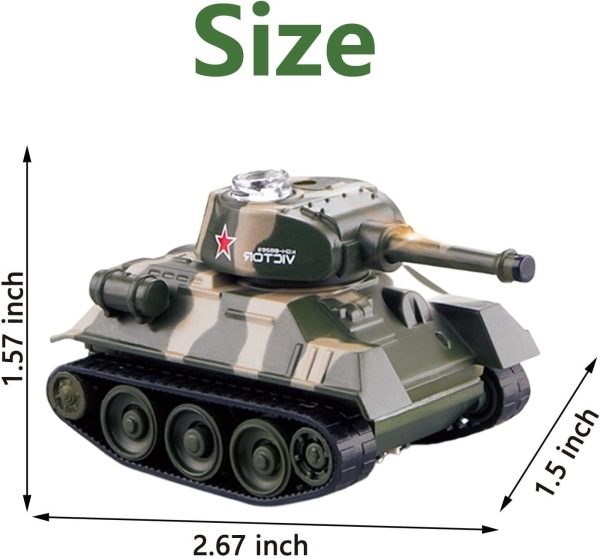 Mini WWII Gray German Tiger RC Tank Toy 1/72 Scale Model Electronic Radio Remote Control Vehicle Tank - Image 4