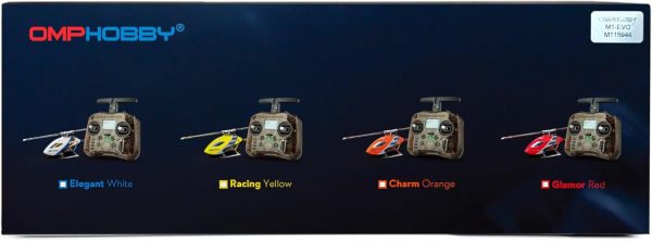 OMPHOBBY M1 EVO RTF Helicopter, Dual Brushless Motors 6CH Direct-Drive Mini RC Helicopters for Adults, 3D Flight Heli with Pocket Remote Control, OMP M1 Upgraded Version Ready to Fly Red - Image 13