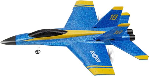 RC Plane Remote Control Airplane RTF RC Plane 2 Channel Remote Control Airplane, 2.4GHz Radio Control F18 Jet Aircraft with 2 Batteries - Image 3