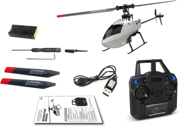 GoolRC C129 V2 RC Helicopter, 4 Channel Remote Control Helicopter with 6-Axis Gyro, 2.4Ghz RC Aircraft with 3D Flips, Altitude Hold, One Key Take Off/Landing for Adults and Beginners - Image 10