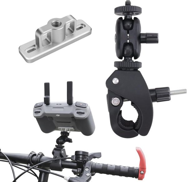 CQT Bike Handlebar Mount Compatible for DJI RC RC2 Remote Control, Bicycle Mount Bracket for Drone Controller Motorcycle Riding Camera Clamp Clip Bike Sports Camera Holder Accessories - Image 2