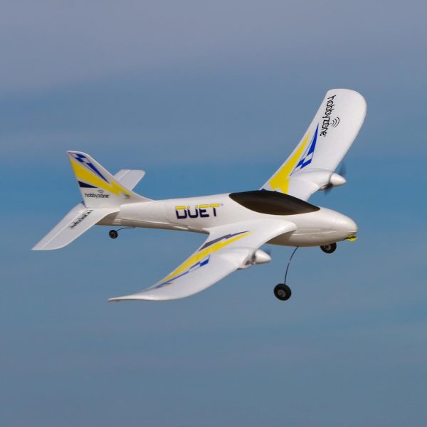 HobbyZone RC Airplane Duet S 2 RTF Everything Needed to Fly is Included with Safe HBZ05300 - Image 4