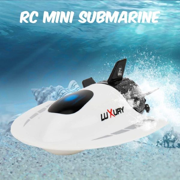 GoolRC Mini RC Submarine Boat, Remote Control Waterproof Diving Toy for Kids (White) - Image 4