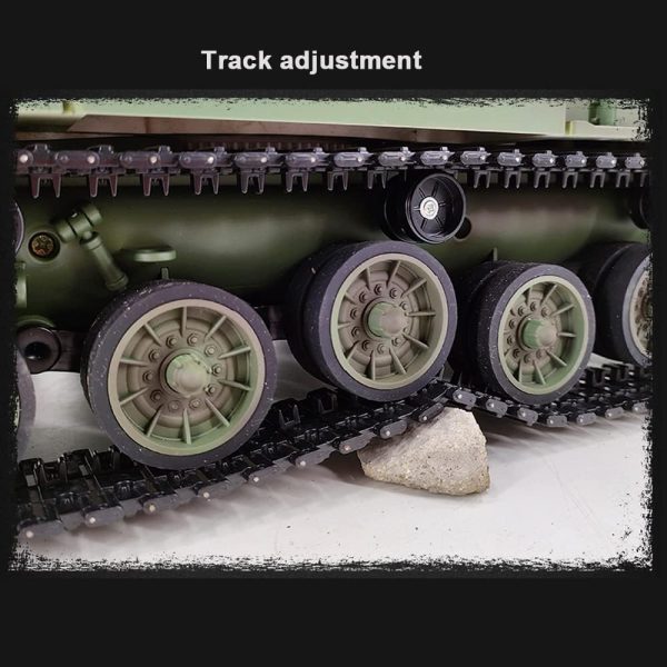 Remote Control Heavy Tank M60A3 RC Battle War Military Vehicle Simulation Smoke Shooting Sound Effect Collection Entry-Level Model 25.2Inch Large - Image 10