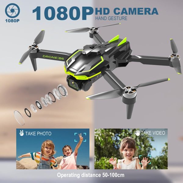 Drone with Camera 1080P HD for Kids Adults, Brushless Motor Drone with 35 Mins Long Flight Time One Key Start RC Quadcopter Drone for Beginner, Toys Gifts for Boys and Girls - Image 3