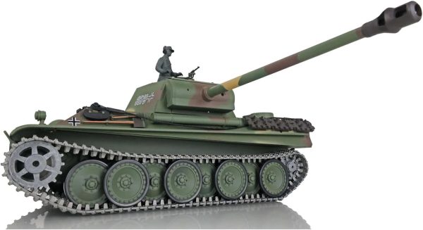 Toucan RC Hobby Henglong 1/16 Scale 7.0 Upgraded German Panther G RTR RC Tank 3879 Metal Tracks - Image 7