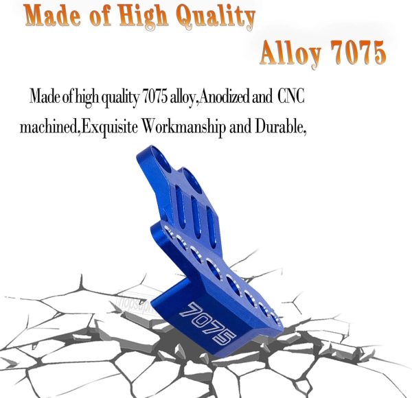 7075-T6 Aluminum Chain Guard Protector Upgrades Part for Losi 1/4 Promoto MX Motorcycle Dirt Bike RTR FXR LOS06000 LOS06002,Alloy Chain Guard Protector Hops Up,Blue - Image 6