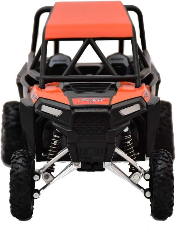 Newray Polaris RZR XP 1000 Bike ATV Dirt Rider 1/18 Scale Pre-Built Model Vehicle Orange - Image 5