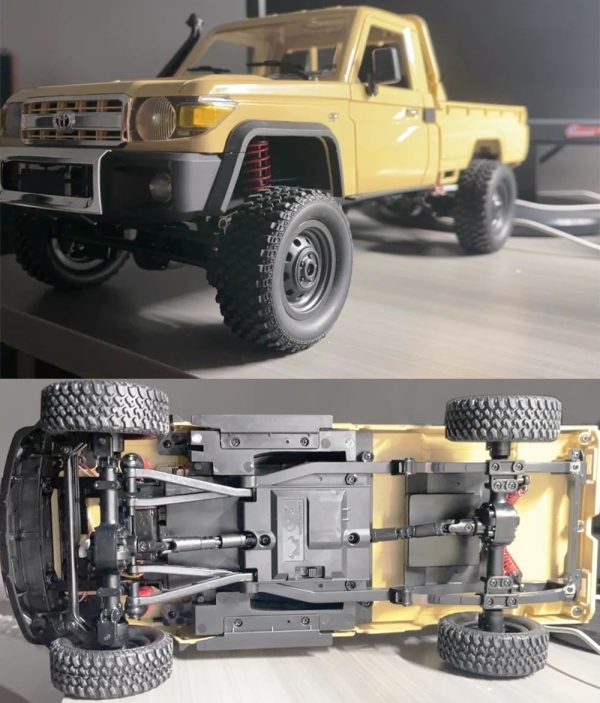 RC Crawler Remote Control Rock Crawler RC Truck 4x4 1/12 Scale Toyota Land Cruiser Off Road Pickup Proportional Steering 2 Speed RTR All Terrain 280 Motor 2 Batteries Hobby Car Adult MN82 - Image 9