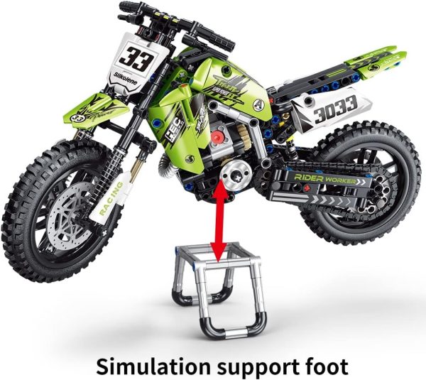 Mesiondy Motorcycle Toy Building Blocks Kit,Stem Bricks Sets,Toys for Boys & Adults,Build A Model Motorcycle, (476 Pieces)……… - Image 6